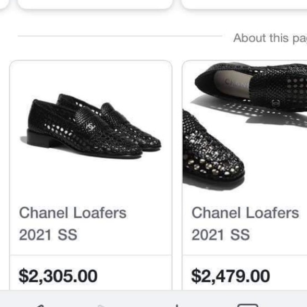 CHANEL loafers limited-edition & RARE 4 being cuter than in black..2021 SS